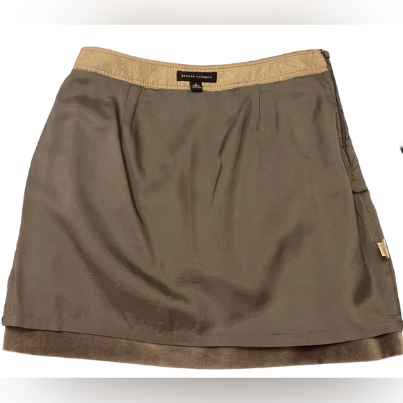 Banana Republic Velvet Charcoal Buttoned Mini Skirt - Picture 5 of 11